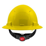 Milwaukee Tool BOLT Yellow Full Brim Vented Hard Hat w/4pt Ratcheting Suspension (USA) - Type 1, Class C