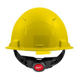 Milwaukee Tool BOLT Yellow Front Brim Vented Hard Hat w/4pt Ratcheting Suspension (USA) - Type 1, Class C