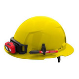 Milwaukee Tool BOLT Yellow Full Brim Hard Hat w/6pt Ratcheting Suspension (USA) - Type 1, Class E