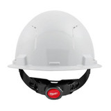 Milwaukee Tool BOLT White Front Brim Vented Hard Hat w/4pt Ratcheting Suspension (USA) - Type 1, Class C