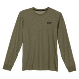 Milwaukee Tool HYBRID WORK TEE- LS GREEN 2X