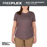 Milwaukee Tool Women's FREEFLEX Hybrid Tee - Short Sleeve - Purple - S