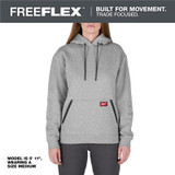 Milwaukee Tool Women's FREEFLEX Pullover Hoodie- Gray - S