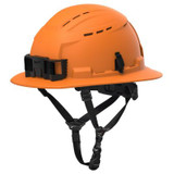 Milwaukee Tool BOLT Orange Full Brim Vented Safety Helmet - Type 2, Class C