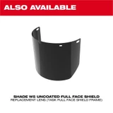 Milwaukee Tool Clear Uncoated Full Face Shield Replacement Lens (Task Full Face Shield Frame)