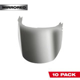 Milwaukee Tool 10pk Mirrored Face Shield Replacement Lenses (Helmet & Hard Hat Frame)