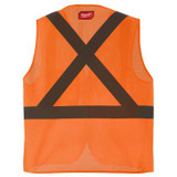 Milwaukee Tool Class 2 High Visibility Orange Mesh One Pocket Safety Vest - S/M (ANSI/CSA)