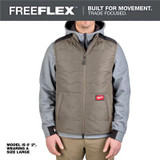 Milwaukee Tool FREEFLEX Lightweight Insulated Vest Brown XL