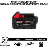 Milwaukee Tool M18 REDLITHIUM XC5.0 Resistant Battery 2PK