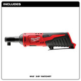 Milwaukee Tool M12 Cordless 3/8" Ratchet (Tool Only)
