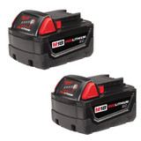 Milwaukee Tool 2-PK OF M18 REDLITH XC3.0 BATT, 3.0-AMP HOUR - 54 WATT/HR BATT