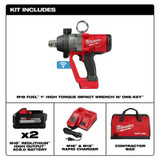 Milwaukee Tool M18 FUEL 1 Inch High Torque Impact Wrench with ONE-KEY Kit