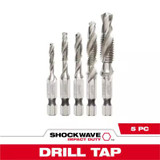 Milwaukee Tool 5 Pc SHOCKWAVE Impact Metric Drill and Tap Bit Set