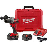 Milwaukee Tool M18 Compact Brushless 1/2 Inch Hammer Drill/Driver Kit