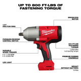 Milwaukee Tool M18 Brushless 1/2" High Torque Impact Wrench w/ Friction Ring