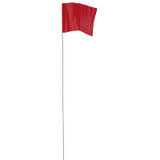 Milwaukee Tool 2.5 in. x 3.5 in. Red Stake Flags