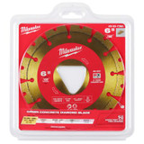 Milwaukee Tool Yellow 6" x .100" Diamond Blade for Green Concrete