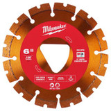 Milwaukee Tool Orange 6" x .100" Diamond Blade for Green Concrete