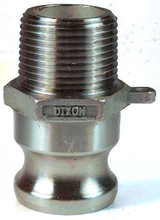 3" Stainless Steel Type F Cam & Groove Adapter x Male NPT
