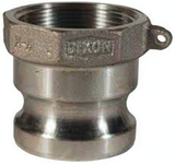 4" Aluminum Cam & Groove Type A Adapter x Female NPT