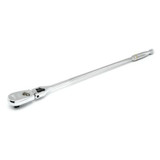 GearWrench 1/2 Inch Drive 90-Tooth Locking Flex Head Teardrop Ratchet 24 Inch