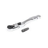GearWrench 1/4 Inch Drive 72-Tooth Quick Release Locking Flex Slim Head Ratchet 6 Inch