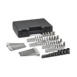 GearWrench 84 Piece 1/4 Inch, 3/8 Inch & 1/2 Inch Drive Hex/Ball End Hex/Tamper Proof Torx/External Torx/Torx SAE/Metric Bit Set