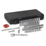 GearWrench 51 Piece 1/4 Inch Drive 6 Point Standard & Deep SAE/Metric Mechanics Tool Set
