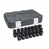 GearWrench 15 Piece 3/8 Inch Drive 6 Point Standard Universal Impact Metric Socket Set