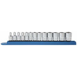 GearWrench 13 Piece 1/4 Inch Drive 12 Point Standard Metric Socket Set