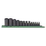 GearWrench 13 Piece 1/4 Inch, 3/8 Inch & 1/2 Inch Drive External Torx Socket Set