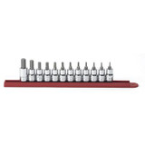 GearWrench 12 Piece 3/8 Inch Drive Hex Bit SAE Socket Set