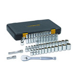 GearWrench 49 Piece 1/2 Inch Drive 6 Point 120XP Standard & Deep SAE/Metric Mechanics Tool Set