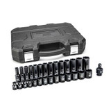 GearWrench 29 Piece 3/8 Inch Drive 6 Point Standard & Deep Impact Metric Socket Set