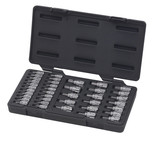 GearWrench 39 Piece 1/4 Inch & 3/8 Inch Drive Pass-Thru Standard Hex/Slotted/Phillips/Torx Bit SAE/Metric Socket Set - 890040