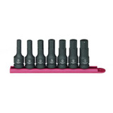 GearWrench 7 Piece 1/2 Inch Drive Hex Bit Impact SAE Socket Set
