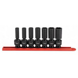 GearWrench 7 Piece 3/8 Inch Drive 6 Point Deep Universal Impact SAE Socket Set