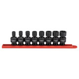 GearWrench 8 Piece 3/8 Inch Drive 6 Point Standard Universal Impact SAE Socket Set