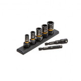 GearWrench 7 Piece 1/4 Inch & 3/8 Inch Drive SAE Bolt Biter Impact Extraction Socket Set