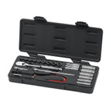 GearWrench 22 Piece 1/4 Inch Drive 6 & 12 Point Standard & Deep SAE Mechanics Tool Set