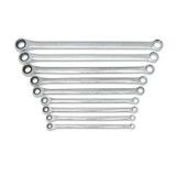 GearWrench 9 Piece 72-Tooth 12 Point XL GearBox Double Box Ratcheting SAE Wrench Set