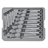 GearWrench 12 Piece 72-Tooth 12 Point XL X-Beam Ratcheting Combination Metric Wrench Set