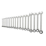 GearWrench 18 Piece 72-Tooth 12 Point Ratcheting Combination Metric Wrench Set
