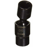 GearWrench 1/2 Inch Drive 6 Point Standard X-Core Pinless Impact Universal Metric Socket 15mm