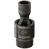 GearWrench 3/8 Inch Drive 6 Point Standard X-Core Pinless Impact Universal Metric Socket 10mm
