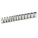 GearWrench 13 Piece 1/4 Inch Drive 6 Point Standard Metric Socket Set