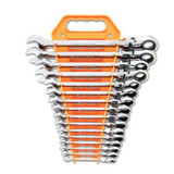 GearWrench 16 Piece 72-Tooth 12 Point Flex Head Ratcheting Combination Metric Wrench Set