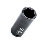 GearWrench 3/8 Inch Drive 6 Point Deep Impact Metric Socket 19mm