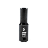 GearWrench 3/8 Inch Drive 6 Point Deep Impact Metric Socket 8mm