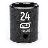 GearWrench 1/2 Inch Drive 6 Point Standard Impact Metric Socket 24mm